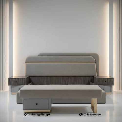 Minimalist Metal Frame Double Bed