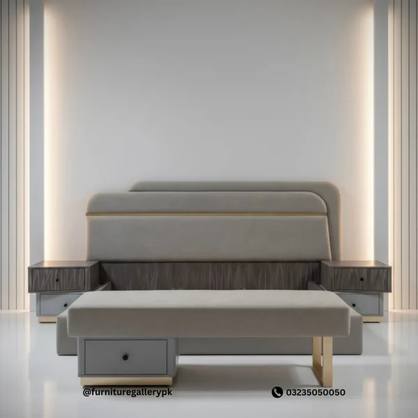 Minimalist Metal Frame Double Bed