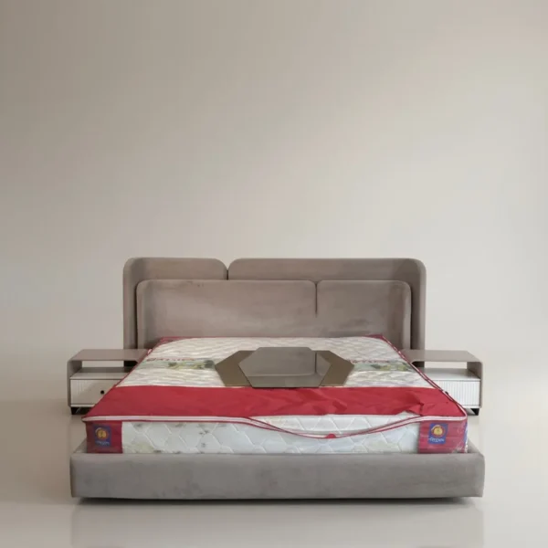 Royal Teak Finish Double Bed – Premium Solid Wood Frame